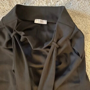 Frumos Black Crop Belted Pants Size 10/12